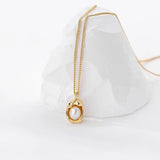 QINHONG Sterling Silver 925 Pearl Pendant Necklace for Women
