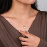 QINHONG Sterling Silver 925 Pearl Pendant Necklace for Women