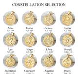 Zodiac Sign Constellations Necklaces Stainless Steel Jewelry