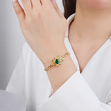 QITIS Charm Bear Bracelet for Women, Adjustable Chain