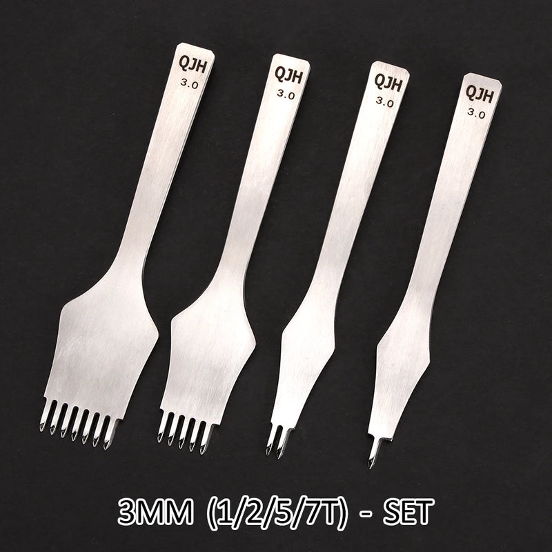 Leather Stitching Punch Chisel Hole Tools Set DIY