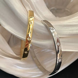 Silver Smooth Surface Bracelet Woman INS Style Bracelets