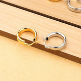 Minimalist Silver Earrings For Women Style Circle Geometric Ear Jewelry
