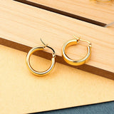 Minimalist Silver Earrings For Women Style Circle Geometric Ear Jewelry