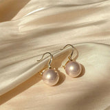 Elegant Silver Pearl Drop Earrings for Women