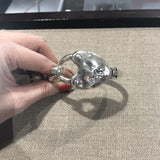 Vintage Silver Bracelet with Lock Design