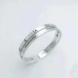 Vintage Roman Numerals Cuff Bracelet for Women