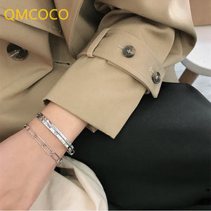 Vintage Roman Numerals Cuff Bracelet for Women