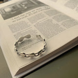 Geometric Punk Silver Bracelet Round Bangles Party Jewelry for Women