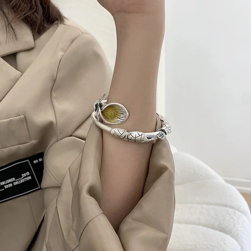 Vintage Silver Classic Bracelet Ethnic Jewelry Party Gift