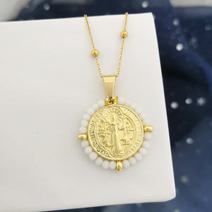 Virgin Mary Pendant Necklace Women Choker Silver Jewelry