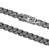 Tiger Pattern Cuban Necklace Men's Hip-hop Sweater Chain