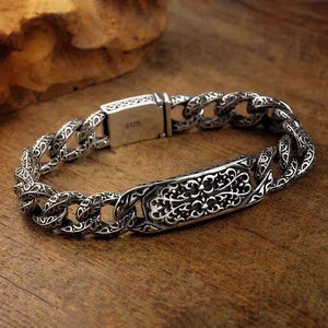 Auspicious Pattern Retro Bracelet Couple Ring Buckle Accessory