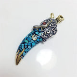 Retro Xingtian Shield Necklace Pendant