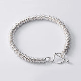 Silver Circle Bracelet Multi-layer Literary Bracelet