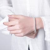 Silver Circle Bracelet Multi-layer Literary Bracelet