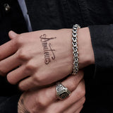 Silver European American Bracelet Men Domineering Dragon Scale Retro