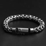 Silver European American Bracelet Men Domineering Dragon Scale Retro