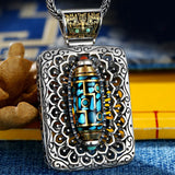 Silver 10K Buddha Chaozong Sky Ball Pendant Necklace