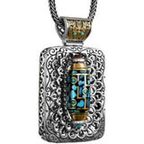 Silver 10K Buddha Chaozong Sky Ball Pendant Necklace