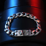 QN Star Retro Men's Bracelet & Ring Set, Personality Version, Casual Women