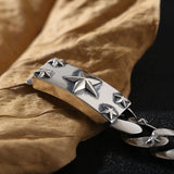 QN Star Retro Men's Bracelet & Ring Set, Personality Version, Casual Women