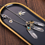 Goro Style Natural Turquoise Feather Necklace Set