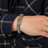 Luck Blessing Brave Troops Passepartout Silver Bracelet Men