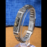 Luck Blessing Brave Troops Passepartout Silver Bracelet Men