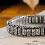 Luck Blessing Brave Troops Passepartout Silver Bracelet Men