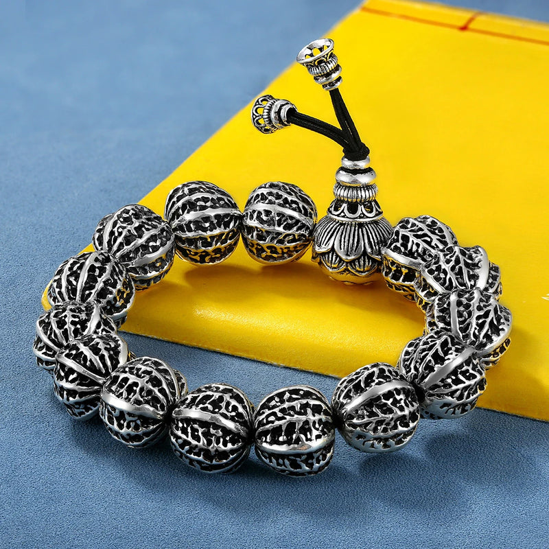Walnut Bracelet Men's Ethnic Style Playing Buddha Bead Bracelet
