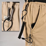 Anti-lost Phone Spring Keychain Steel Wire Spring Rope Key Chain