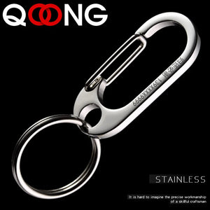 High Stainless Steel Key Chain Metal Key Ring Men's Keychain