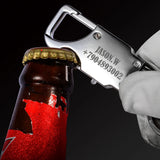 Keychain LED Lights Lamp Bottle Opener Multifunctional Tools Men
