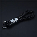 Woven Leather Keychain Personalized Gift for Car Key Holder S43