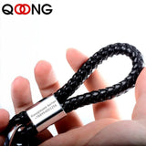 Woven Leather Keychain Personalized Gift for Car Key Holder S43