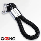 Woven Leather Keychain Personalized Gift for Car Key Holder S43