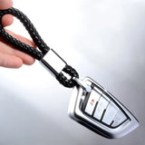 Woven Leather Keychain Personalized Gift for Car Key Holder S43