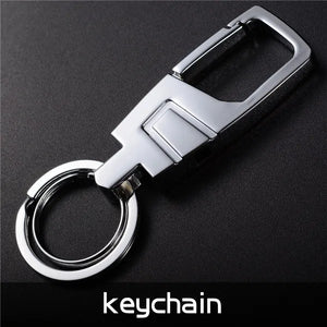 Lettering Men Women Key Chain Metal Car Key Ring Waist Hanged Key Holder Keychai