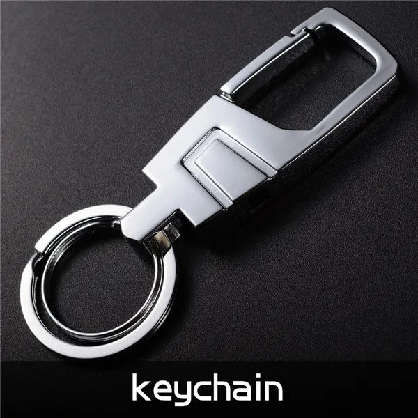 Lettering Men Women Key Chain Metal Car Key Ring Waist Hanged Key Holder Keychai