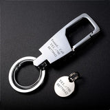 Lettering Men Women Key Chain Metal Car Key Ring Waist Hanged Key Holder Keychai