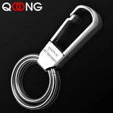304 Stainless Steel Keychain Manual Keyring Men Waist Hanged Key Holder