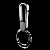 304 Stainless Steel Keychain Manual Keyring Men Waist Hanged Key Holder