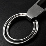 304 Stainless Steel Keychain Manual Keyring Men Waist Hanged Key Holder