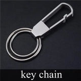 304 Stainless Steel Keychain Manual Keyring Men Waist Hanged Key Holder