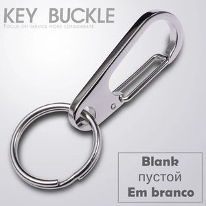 Stainless Steel Men Keychain Bag Charms Pendant Car Key Chain Ring Holder Y42