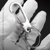 Stainless Steel Men Keychain Bag Charms Pendant Car Key Chain Ring Holder Y42