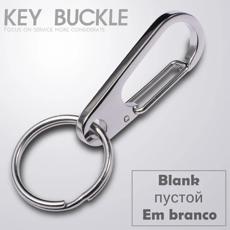 Stainless Steel Men Keychain Bag Charms Pendant Car Key Chain Ring Holder Y42