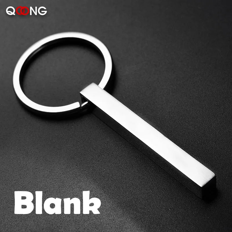 Custom Car Logo Name Keychain Stainless Steel Personalized Gift