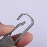 Stainless Steel Keychain Manual Key Ring Men Waist Hanged Key Holder